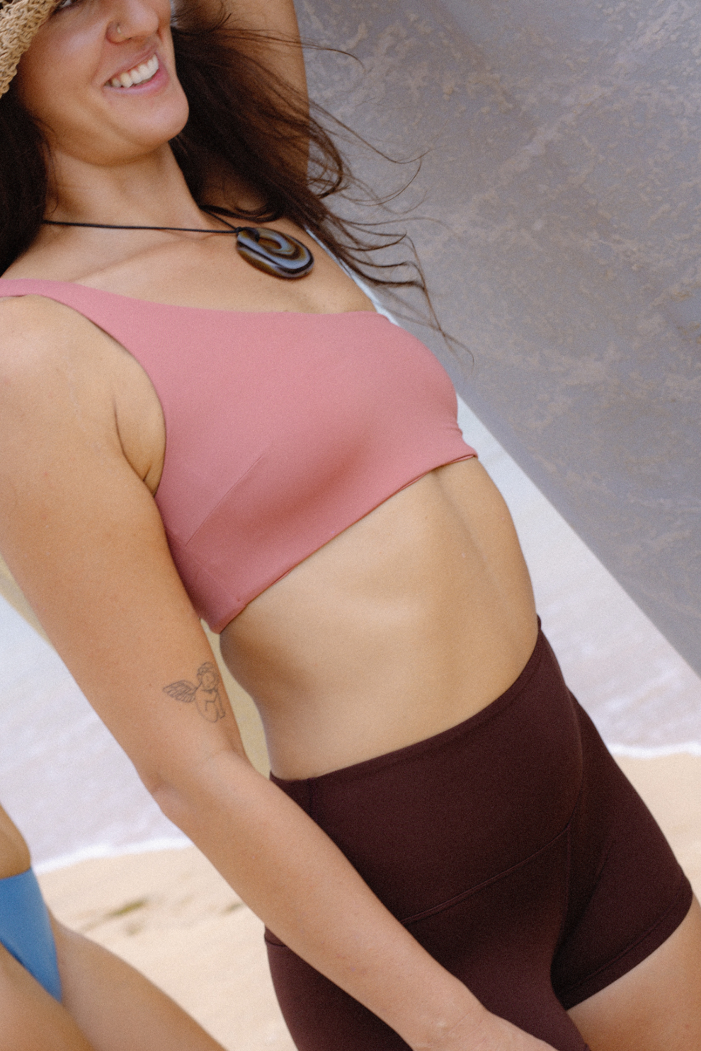ONE SHOULDER TOP - Dusty Pink