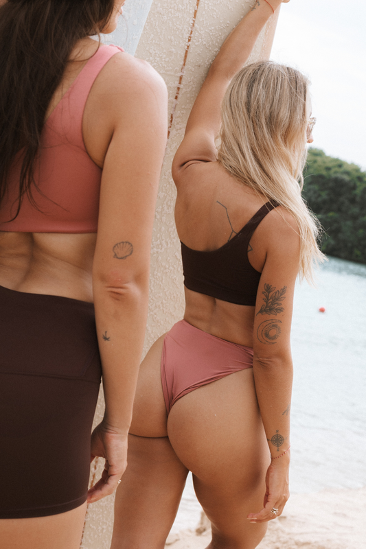 HIGH REGULAR BOTTOMS - Dusty Pink