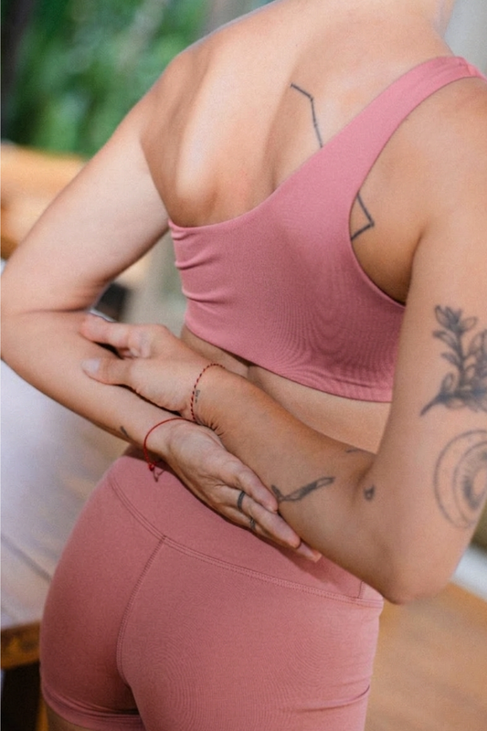 ACTIVE SHORTS - Dusty Pink
