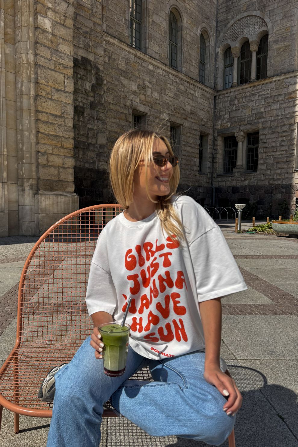 OVERSIZE TSHIRT - Girls Just Wanna Have Sun