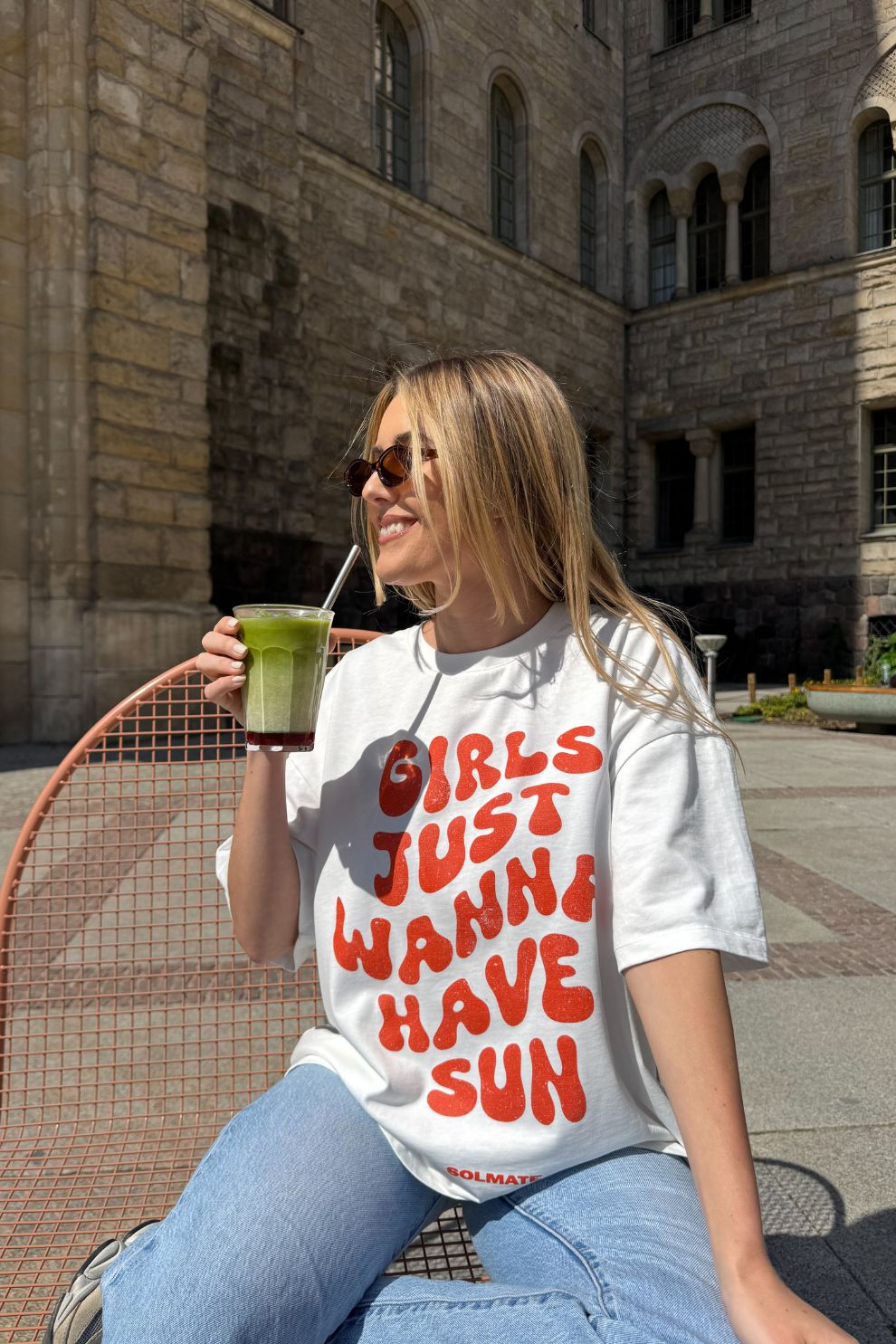 OVERSIZE TSHIRT - Girls Just Wanna Have Sun