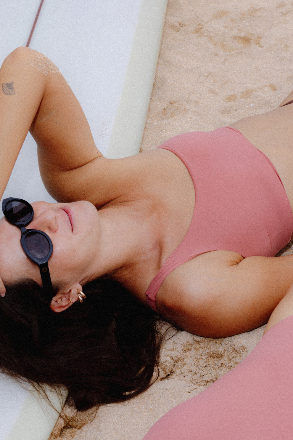 ONE SHOULDER TOP - Dusty Pink